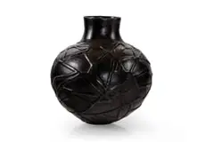 Uphiso with applied 'woven' design by Penny Gumbi, earthenware, sold Jun 2026