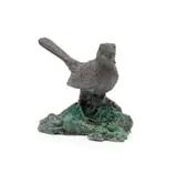 Alastair Barnes, Wagtail, bronze with a brown patina