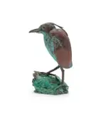Alastair Barnes, Heron, bronze with a brown patina