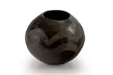 Unrecorded artist, Ukhamba (Traditional isiZulu Vessel) with incised wave design, burnished and fired ceramic