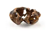 Rodney Band, Walnut root bowl with African blackwood inlay, walnut root