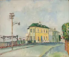 Alexander Podlashuc, House on Kalk Bay Corner, oil on board