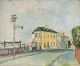 Alexander Podlashuc, House on Kalk Bay Corner, oil on board