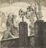 Fred Page, Museum Pieces, felt tip pen and ink on paper