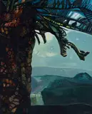Jennifer Lynne Crooks, Giant Cycad, oil on board