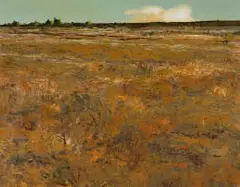 Ben Coutouvidis, Landscape with Clouds, oil on canvas