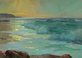 Walter Gilbert Wiles, Coastal Sunrise