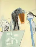 Simon Stone, The Card Players, 1996, oil on canvas