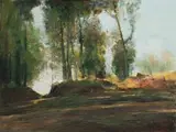 Errol Boyley, Trees on a Hillside, oil on canvas