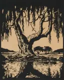 Jacobus Hendrik Pierneef, Wilgerboom in die Somer (Willow Tree in Summer) (Nilant 79), 1925, linocut on paper