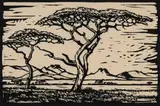 Jacobus Hendrik Pierneef, Doringboom, Rustenburg Tvl (Thorn Tree, Rustenburg) (Nilant 90), 1936, linocut on paper