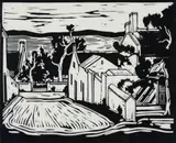 Jacobus Hendrik Pierneef, Straat in Tulbagh (Street in Tulbagh) (Nilant 9)