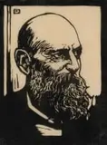 Jacobus Hendrik Pierneef, General Koos de la Rey (Nilant 126), linocut on onion skin paper