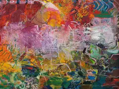 Jenny Stadler, Fence, oil on canvas