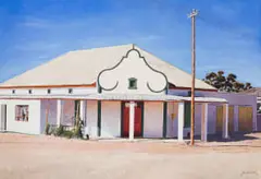 Huis, Nuwerus (House, Nuwerus) by John Kramer, oil on canvas, sold Jun 2025