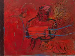 Simon Stone, The Sleep of Bees, oil on metal