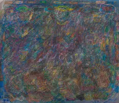 David Koloane, Wedding Dance, acrylic and pastel on canvas