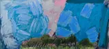Ricky Burnett, Bolt out of the Blue, oil on canvas