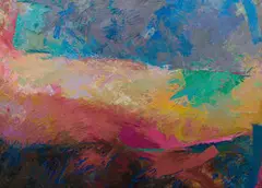 Elizabeth Castle, Muden Valley, oil on canvas