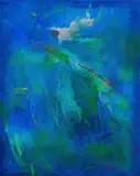 Ruth Levy, Rock Pool, oil on canvas