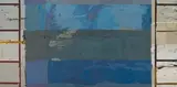 Terence King, Field Emblem No V, oil on board