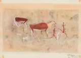 Walter Battiss, Diepkloof, Rouxville District, Orange Free State, watercolour on paper