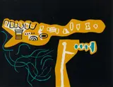 Walter Battiss, Lonely Child, colour screenprint on paper