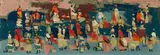 Walter Battiss, Figures, oil on board