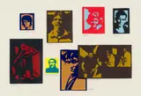 Walter Battiss, Legends (Plate 53), colour screenprint on paper