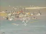Walter Battiss, Bahrain Island, Persian Gulf, oil on canvas