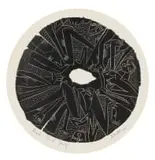 Disk by Walter Battiss, woodcut on paper, sold Jun 2025