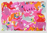 Walter Battiss, Orgy 4, colour screenprint on paper