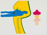 Walter Battiss, Goddess, colour screenprint on paper