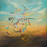 Olaf Bisschoff, Abstract with Landscape