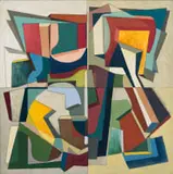 Olaf Bisschoff, Abstract in Red, Yellow and Green