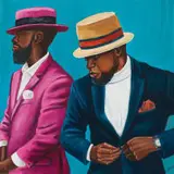 Lutanda Zemba Luzamba, About To..., 2025, oil on panel