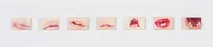 Mark Hipper, Mouths, oil and teeth on panel