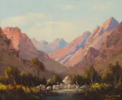 Tinus de Jongh, Swanskloof, oil on canvas