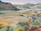 Simon Jones, Rolling Hills, 1996, acrylic on canvas
