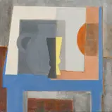 Marlene Von Dürckheim, Abstract Composition with Vase, 2004, oil on canvas