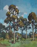 Conrad Theys, Figure beneath Blue Gum Trees