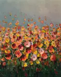 Gian-Piero Garizio, La Primavera (Spring) II, oil on board