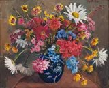 Neville Lewis, Still Life with Flowers