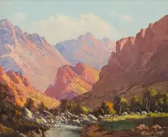 Tinus de Jongh, Gamkas Kloof (sic), oil on canvas