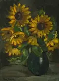 James Thackwray, Sunflowers in a Vase