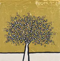 Richard Scott, My Gold Money Tree, 2007, impasto and acrylic on canvas