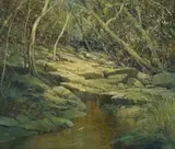 Christopher Tugwell, The Rock Pool, oil on board