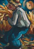 Hennie Niemann Snr, Harvester, 2006, oil on board