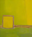 Herman Van Nazareth, Door in Green Landscape, oil on board
