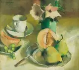 Louis van Heerden, Still Life with Melon and Pears